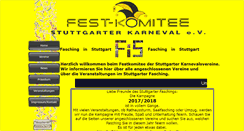 Desktop Screenshot of faschinginstuttgart.de